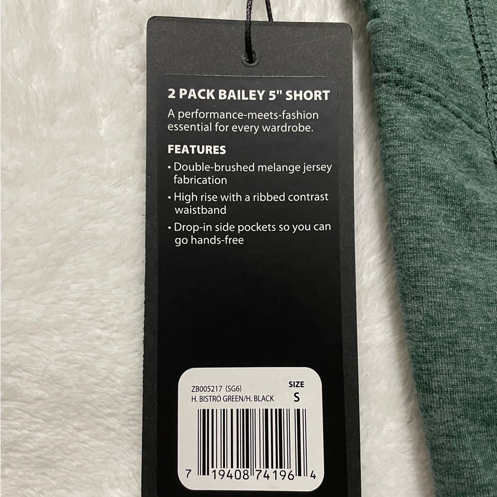 NWT Zobha Women's 2 Pack Bailey High Rise Pocket Bike Short - Picture 4 of 10